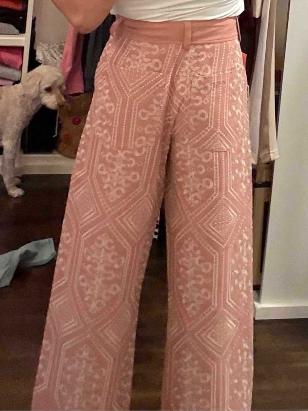 Joie Dusty Rose Linen / Rayon Pants - NEW WITH TAGS - Picture 2 of 9